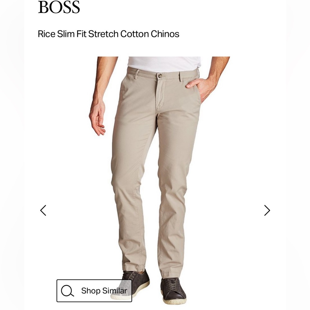 Hugo Boss Rice Slim Fit Stretch Cotton Chinos sz 40